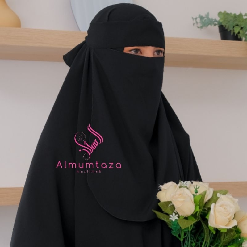 niqab bandana wolfis luxury  - Almumtaza Muslimah