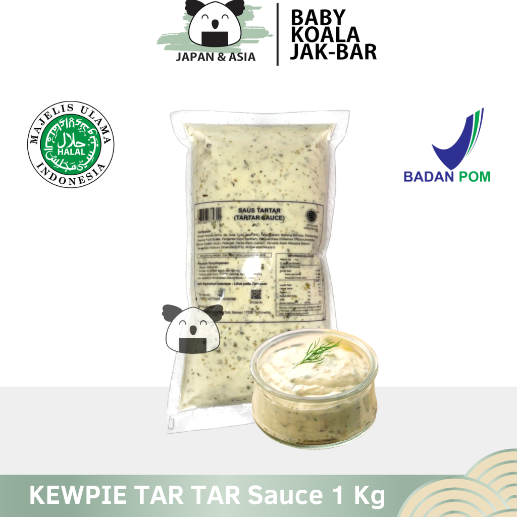 

KEWPIE TARTAR Mayo Cooking Sauce 1 Kg │ Saus Tar Tar Cocolan Saos Tar-tar....