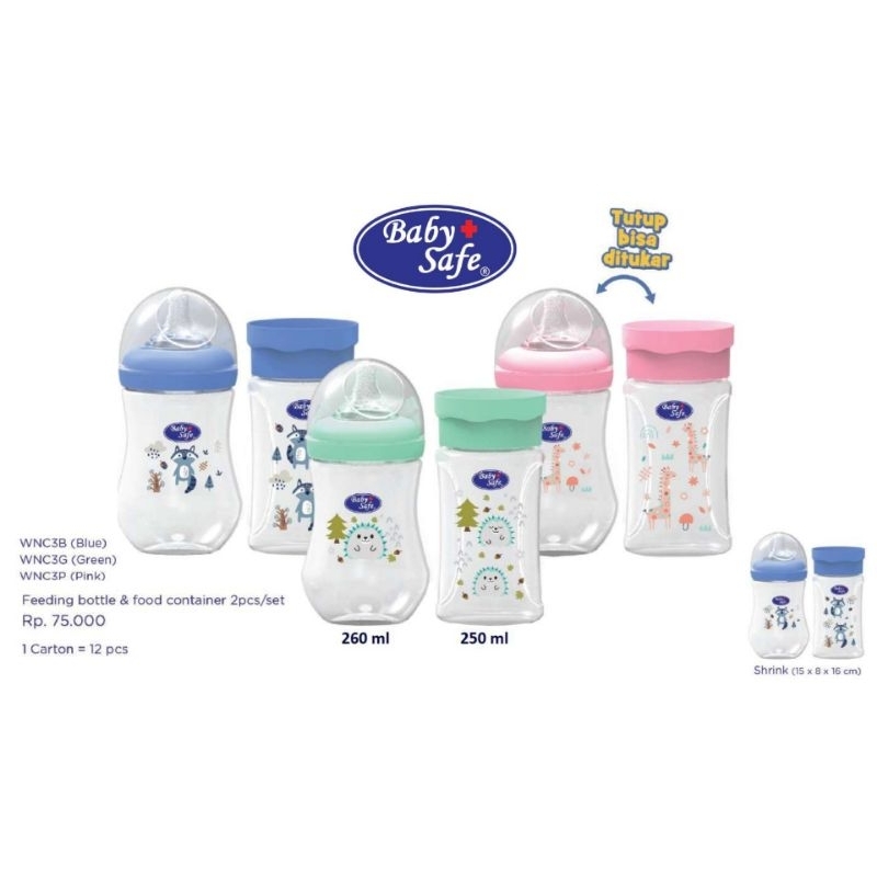 Babysafe Feeding Bottle &amp; food container WNC3