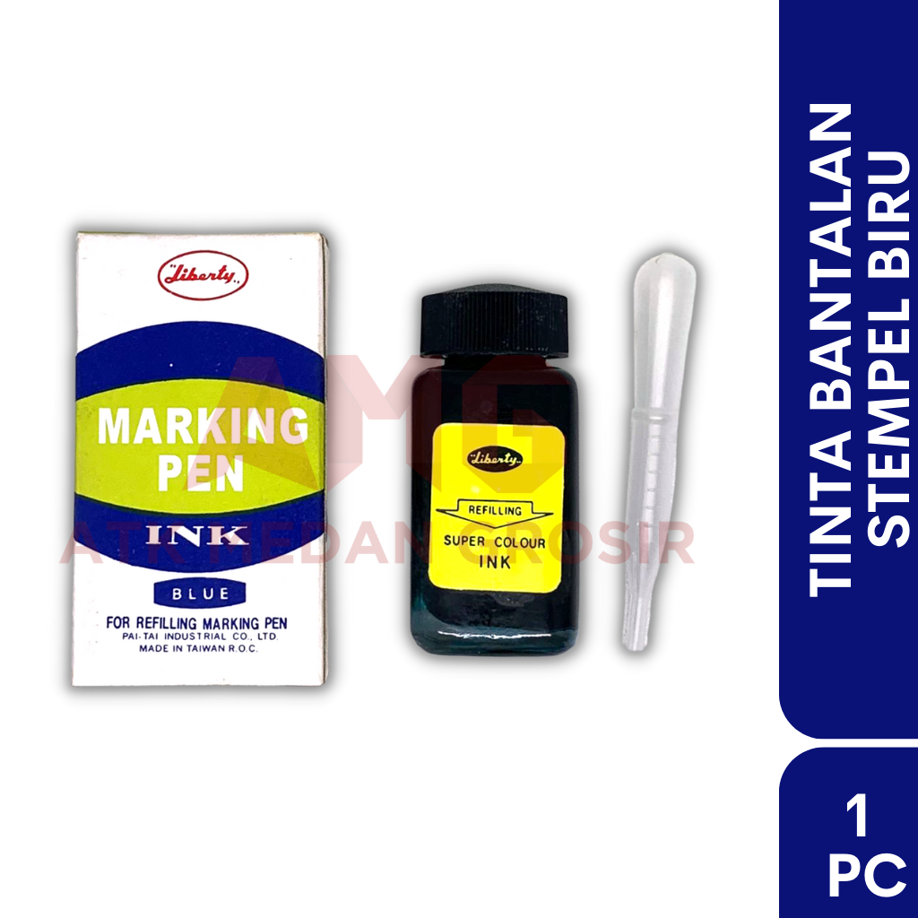 

TINTA BANTALAN STEMPEL BIRU LIBERTY + SEDOTAN HARGA MURAH⬇️⬇️