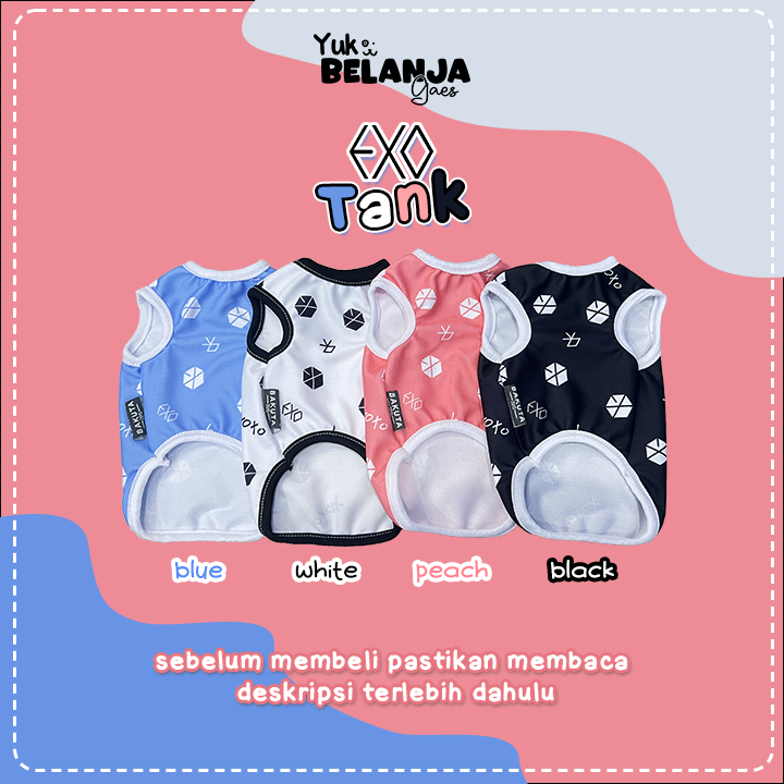 Baju Kucing Bahan Poliester Exo Tank Series Terlucu Baju Kucing anjing kelinci Lucu murah Size XS-XXL / Yuk Belanja Gaes!