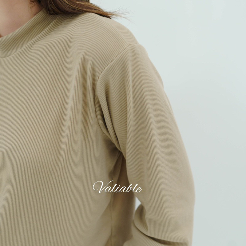 Longsleeve Basic Rib Valiable