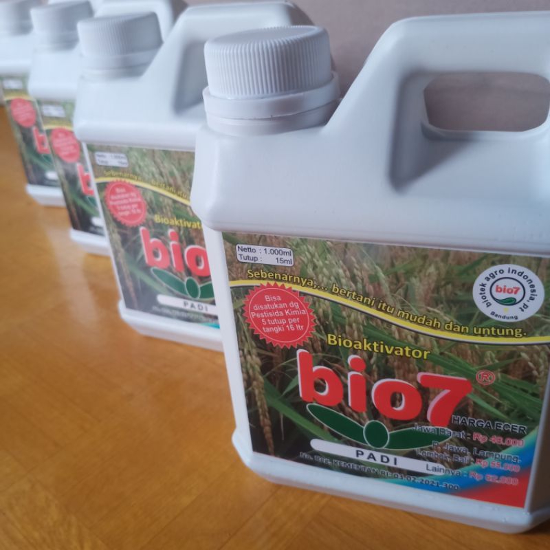 PUPUK ORGANIK CAIR BIO7 PADI BIOAKTIVATOR  KEMASAN PLASTIK JRIGEN