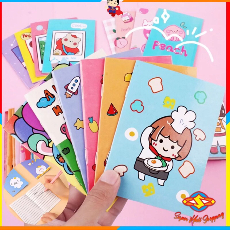 

SMS Buku Tulis Mini Motif Kartun Note Book Mini Cartoon Mini Book Notepad Karakter Buku Tulis Memo Kecil Murah Import