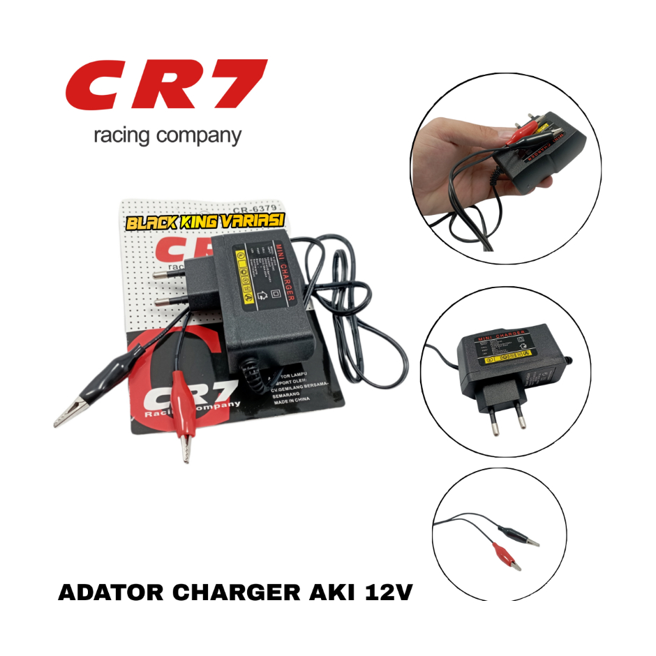 CHARGER AKI CR7 - CHARGER AKI ACCU ADAPTOR TESTER 12V - ADAPTOR CAS TESTER ORI