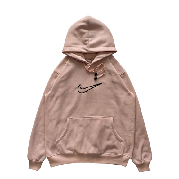 Jaket Sweater Hoodie Nike Logo Bordir Lilac Premium