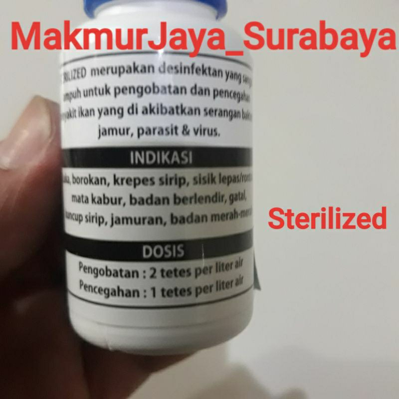 Sterilized Experienced Formula 30ml Obat Anti Jamur Bakteri Cupang Ikan Hias Koi