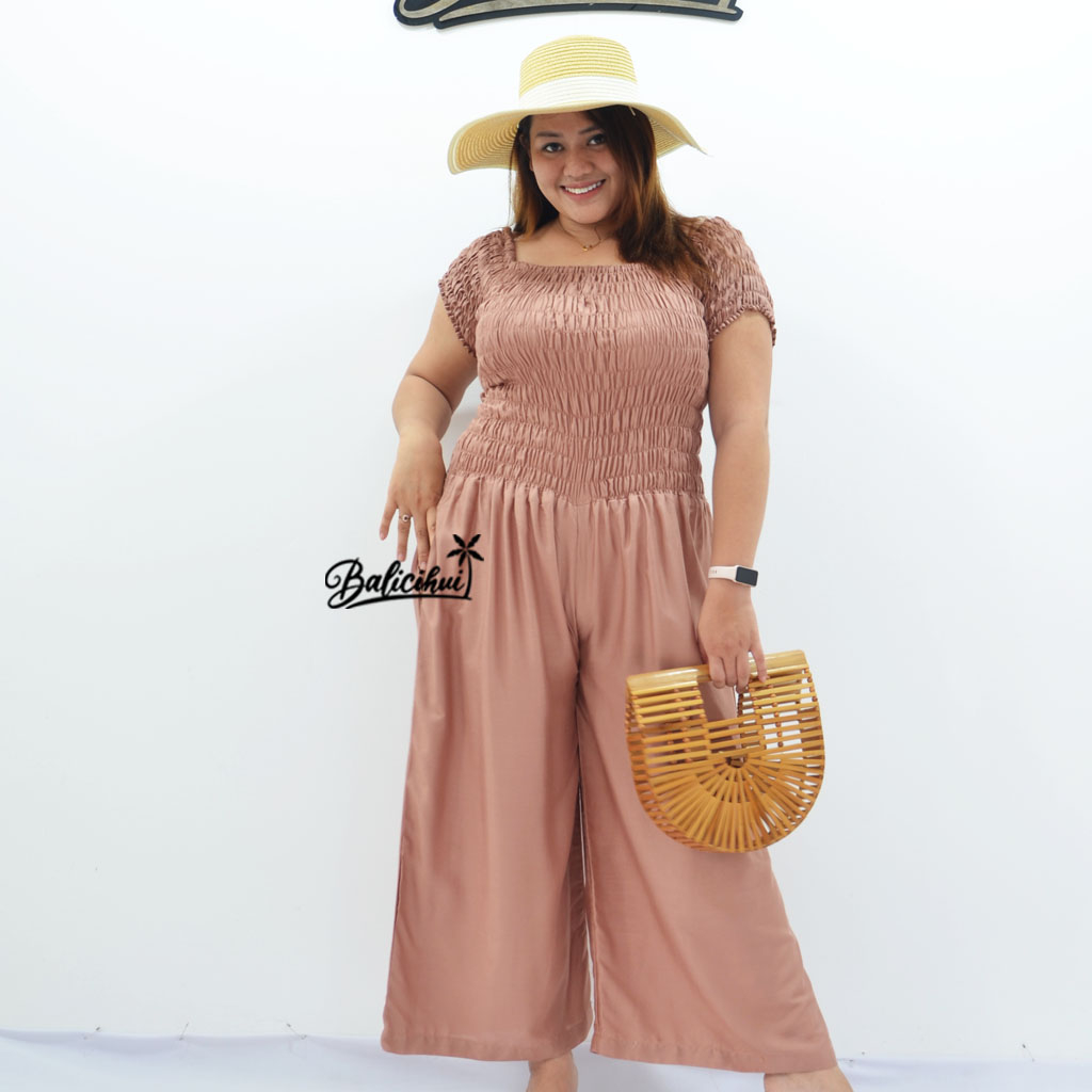 Balicihui Jumpsuit Sabrina Jumbo Big Size Plus Size Jamsut Jamsuit Panjang Wanita