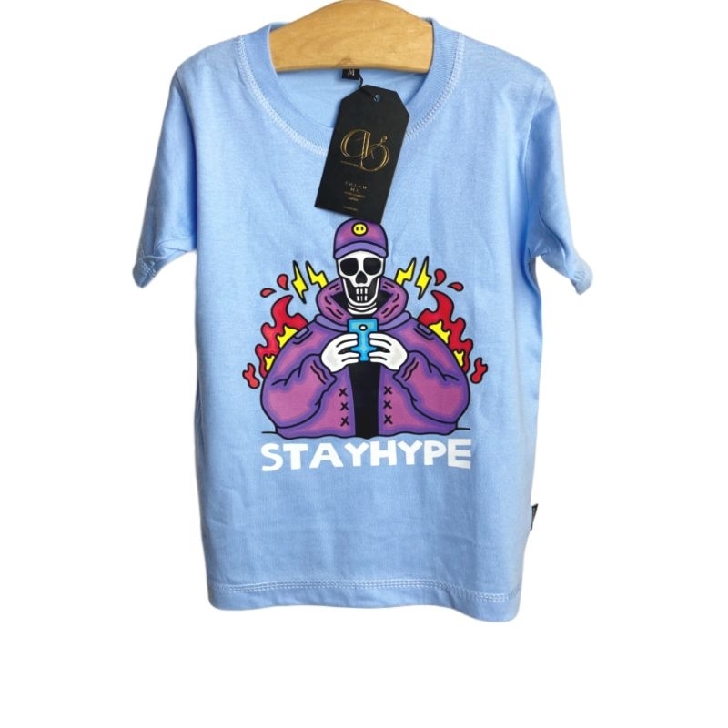 Rya.id - Kaos Distro Anak Lagi HIts Stay Hipe T-shirt Anak Lengan Pendek Best Seller