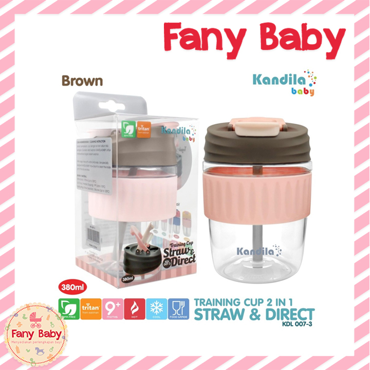 KANDILA BABY TRAINING CUP STRAW &amp; DIRECT 380ML / KDL007-3