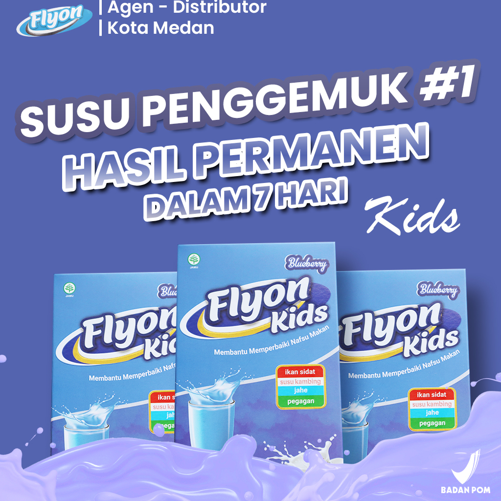 

SUSU FLYON KIDS - Suplemen Penambah Berat Badan Anak Susu Penggemuk Badan Anak Vitamin Penggemuk Badan 100% Original -