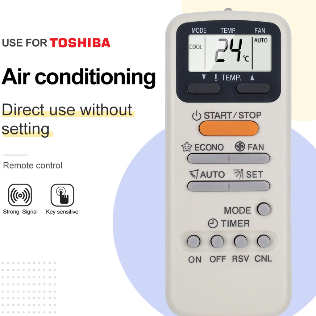 REMOTE AC MULTI TOSHIBA SPLIT INVERTER LOW WATT K8008TR