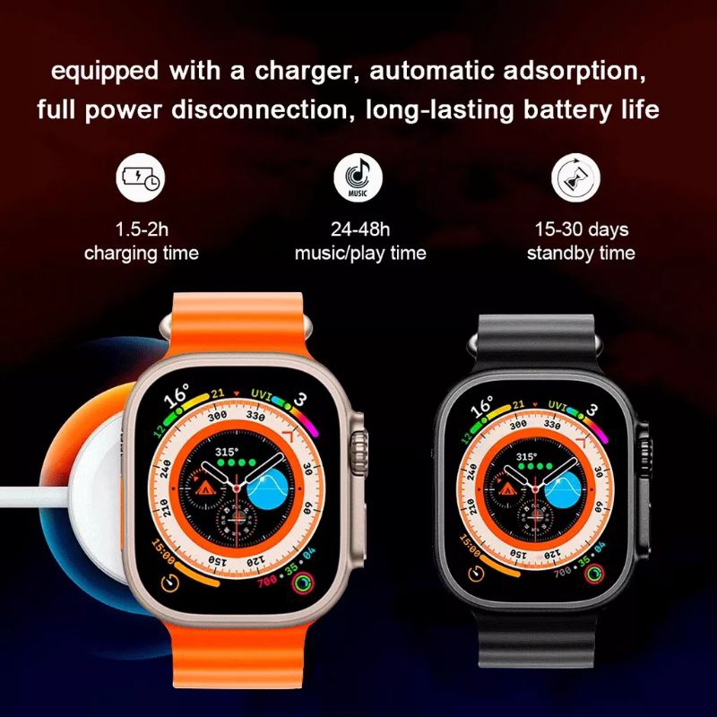 JAM TANGAN SMARTWATCH SERIES 8 ULTRA MAX 2.05 INCH HD SCREEN