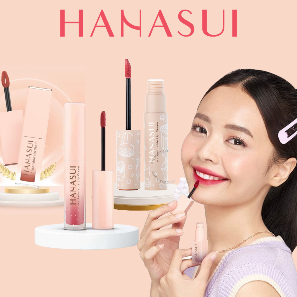 Hanasui Mattedorable Tintdorable Lip Cream BOBA Matte Dorable LipCream Lip Tint Stain Lipstick BPOM
