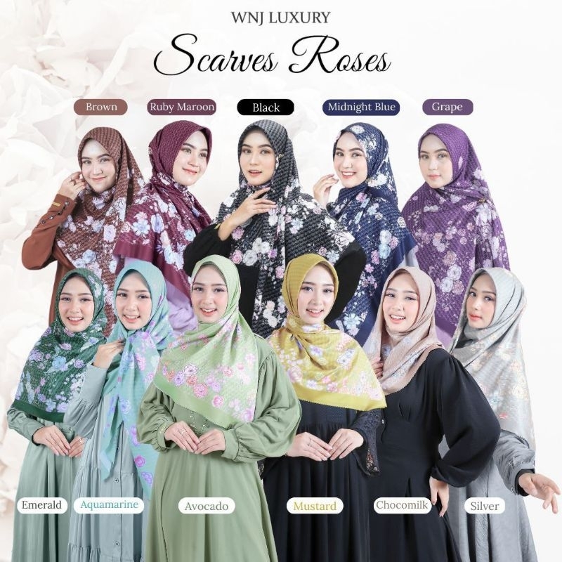 Scarves Roses by WNJ.ID