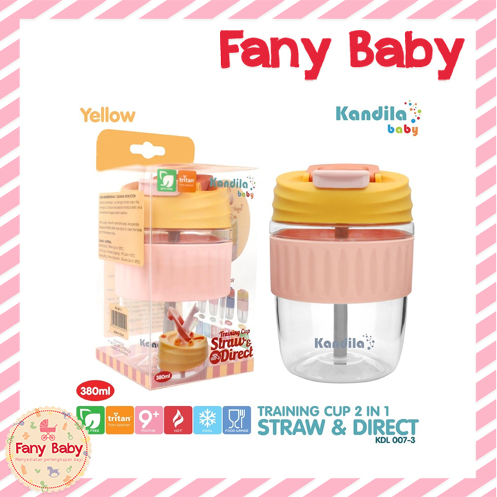 KANDILA BABY TRAINING CUP STRAW &amp; DIRECT 380ML / KDL007-3