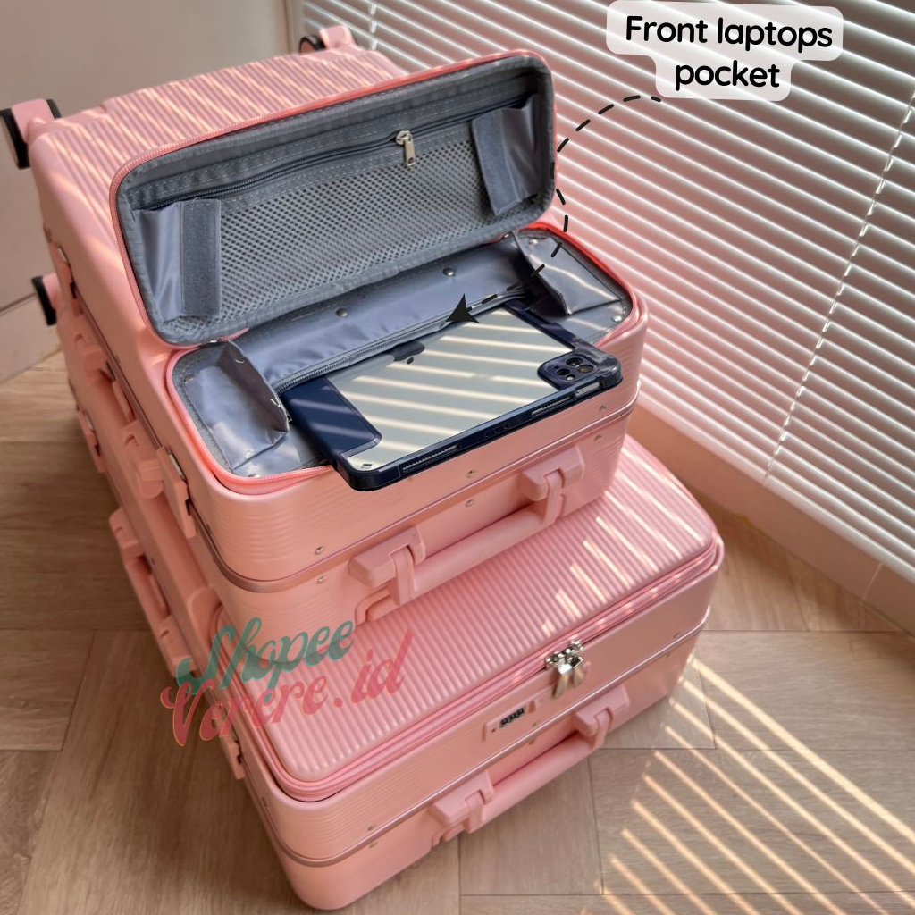 Joshee Koper Jumbo Laptop NEVA Series 24 Inch dan 28 Inch Bagasi Tsa Lock Slot Tumblr Frame Alumunium