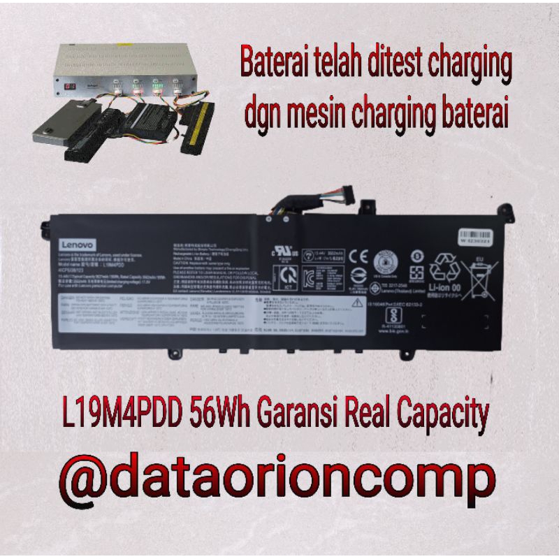 Baterai Battery Lenovo L19C4PDD L19M4PDD L19D4PDD L19L4PDD Thinkbook 13S G2 14S G2 L19D4PDD