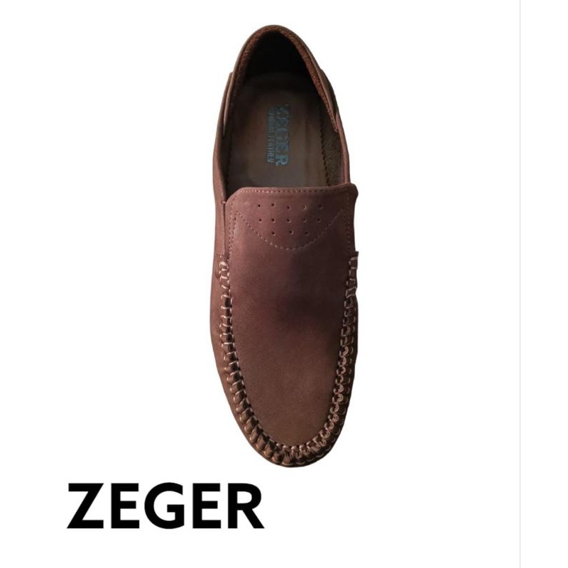 SEPATU KULIT PRIA | SEPATU SLIP ON | SEPATU CASUAL ZEGER ORIGINAL