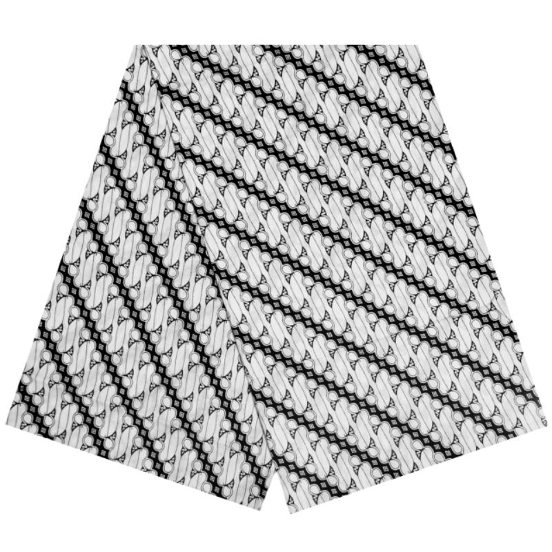 Gayaebatik Jarik Batik Parang Rusak Hitam Putih