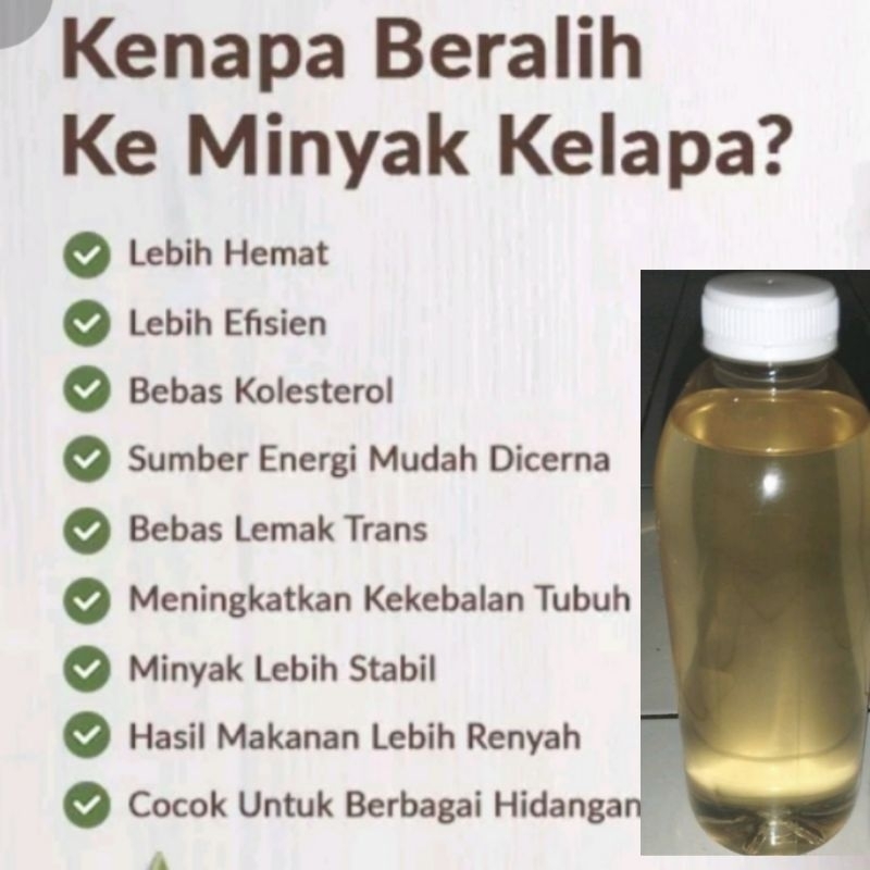 

Minyak kelapa,,klentik100% kuning gading 500ml