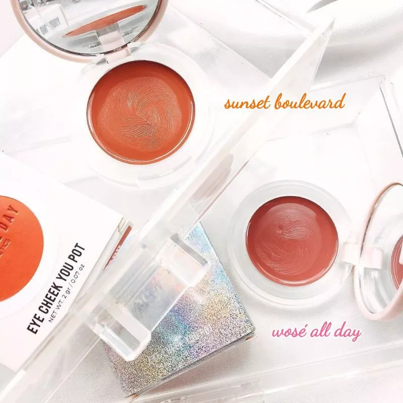 ❤ MEMEY ❤ ROSE ALL DAY Eye Cheek You Pot | Cream Blush On