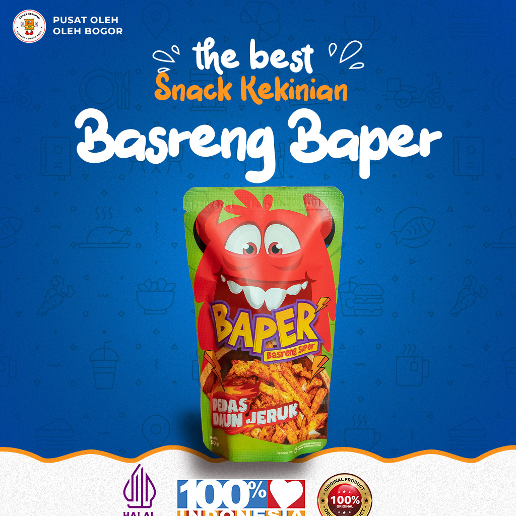 

Basreng Pedas Rasa Daun Jeruk - BAPER Basreng Super by Cemilan Keluarga Indoensia