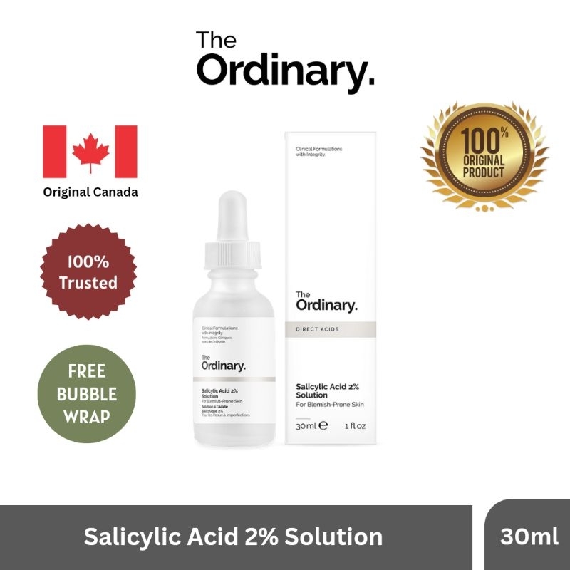 The Ordinary Salicylic Acid 2% Solution (30ml) Original Acne Serum Jerawat Salycilic
