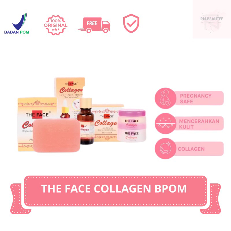 THE FACE COLLAGEN Paket Cream Collagen ORIGINAL RESMI BPOM