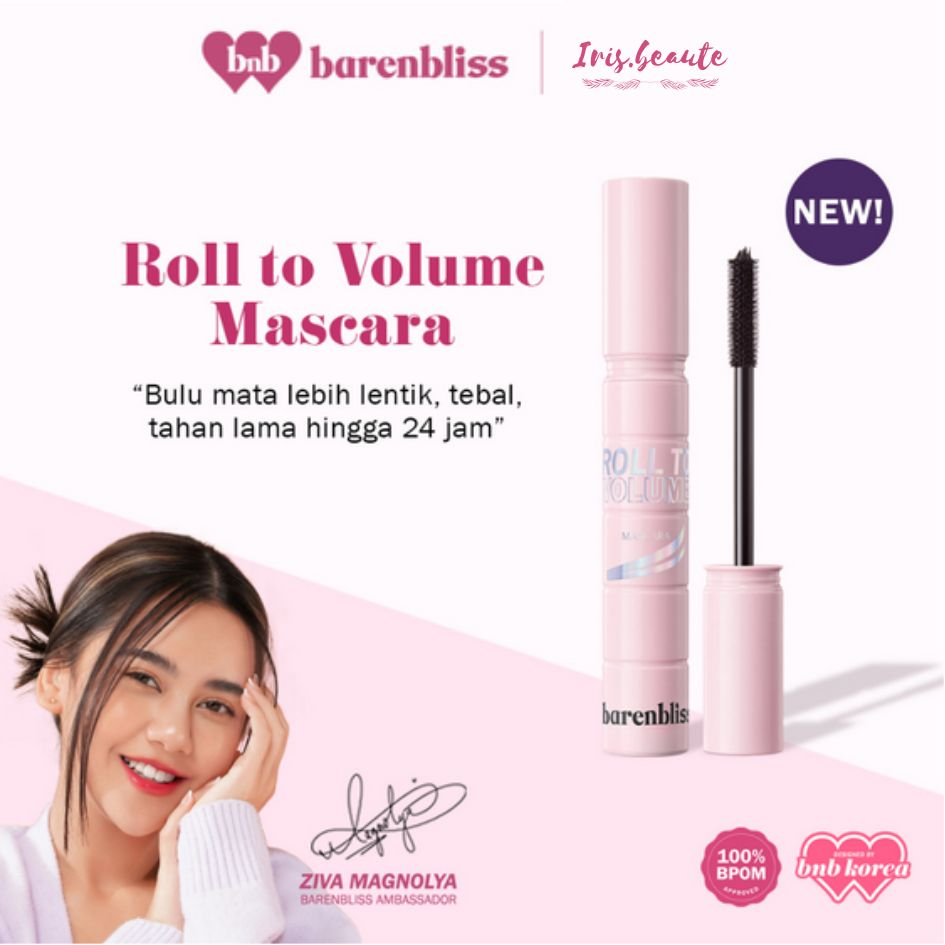 BNB barenbliss Korean Roll To Volume Mascara / Long Lasting / Waterproof / Smudgeproof