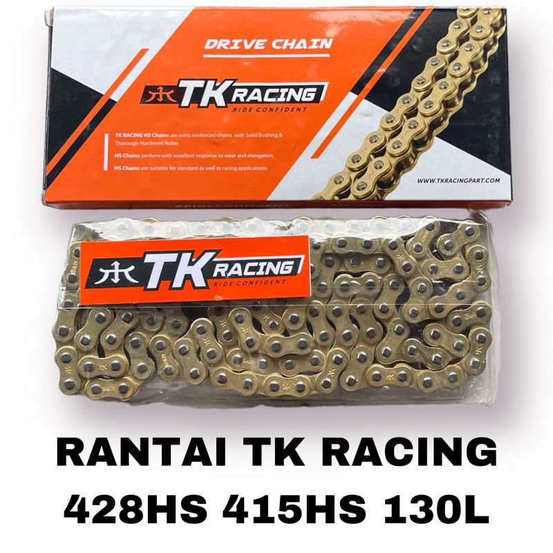PROMO Rantai TK O-Ring 428 & 415 HPO - 130L Gold TK RACING / Rantai TK JAPAN