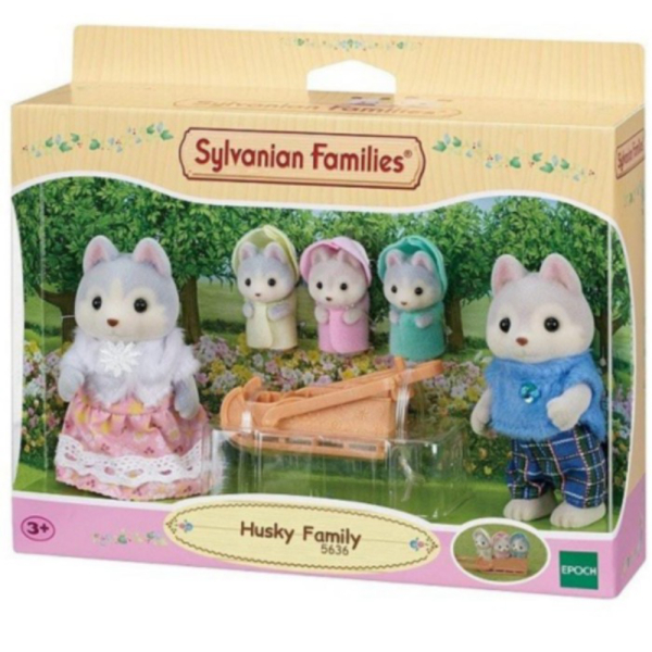 

Promo Mainan Boneka Sylvanian Families Anjing Husky Family with Triplets Murah