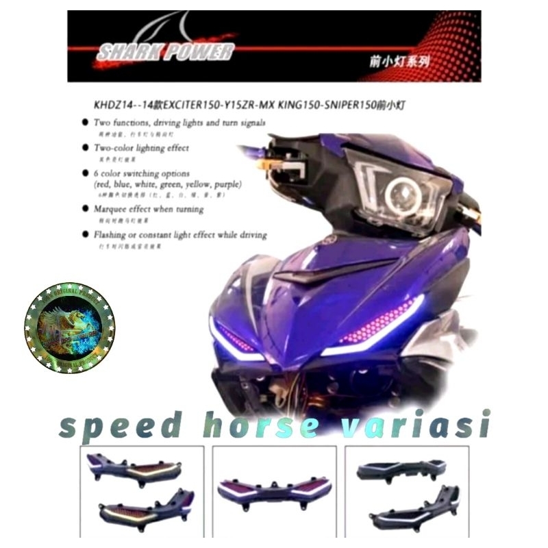 Cover List Yamaha MX King Multi Colour Lampu Depan Mata Gaban MX King MX