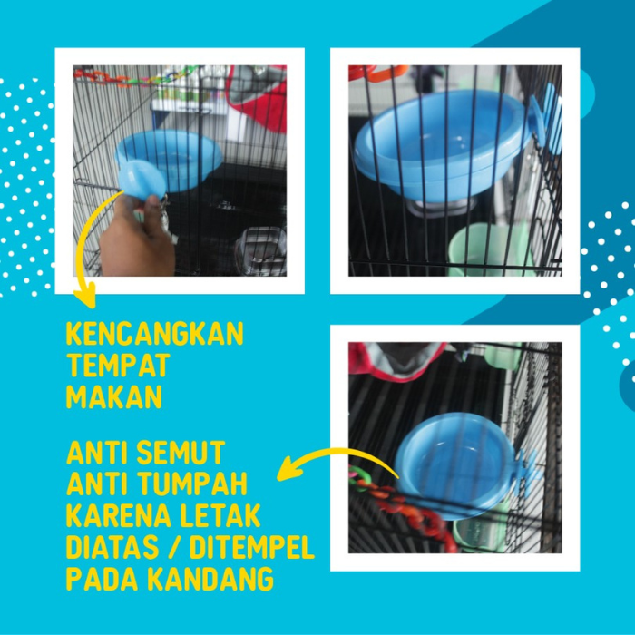 ADEWAP GLIDER Tempat Makan Jepit Single Sugar Glider