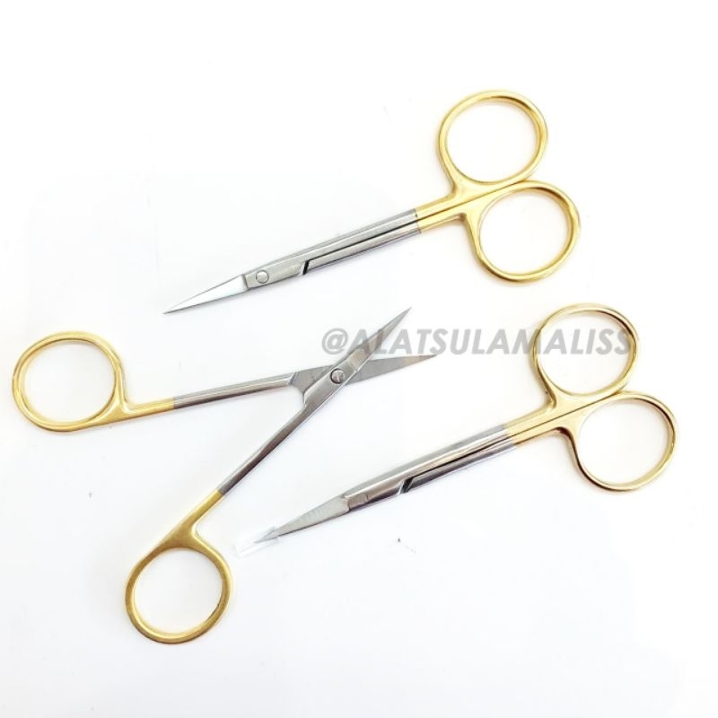 

Gunting Lurus GOLD Sulam Eyelid 10cm
