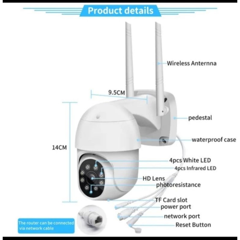 IP SPEED DOME V380 PRO 8MP CCTV WIFI 360 DERAJAT PTZ WIRELESS