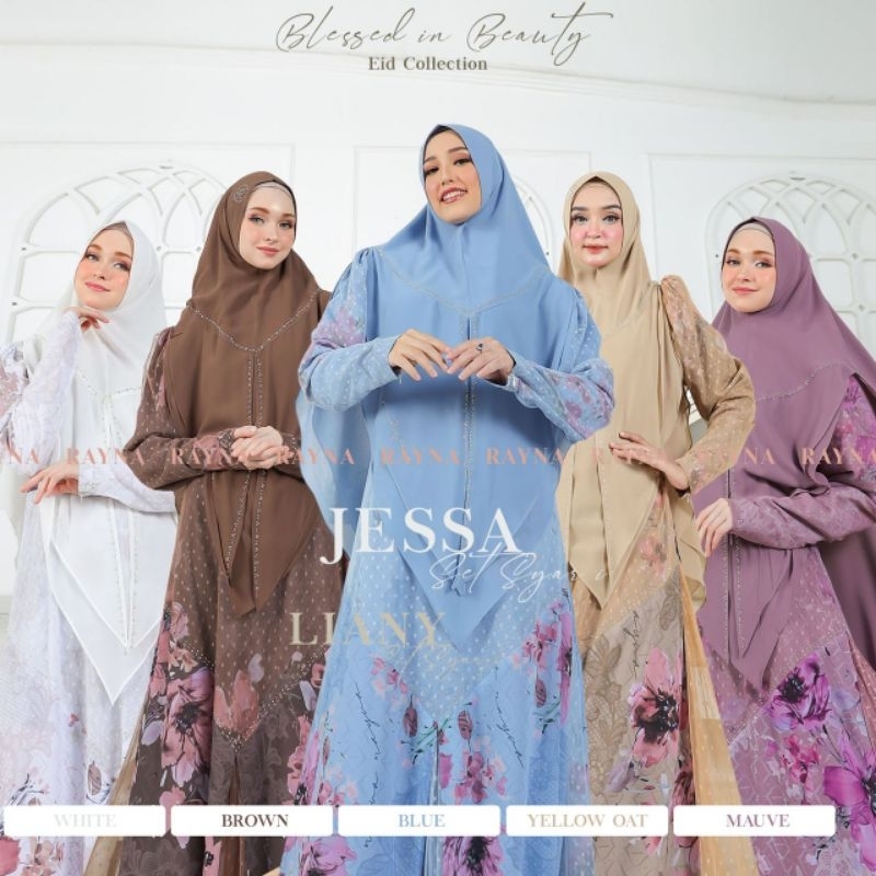 JESSA set SYARI Gamis Syari Original By Rayna - TZYN. Shop.