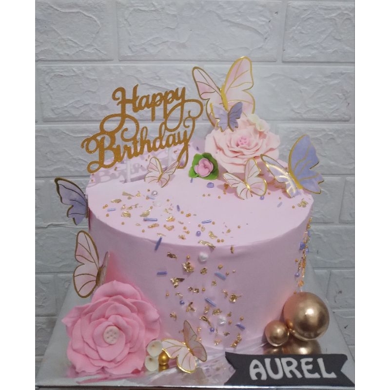 

kue ulang tahun kupu-kupu