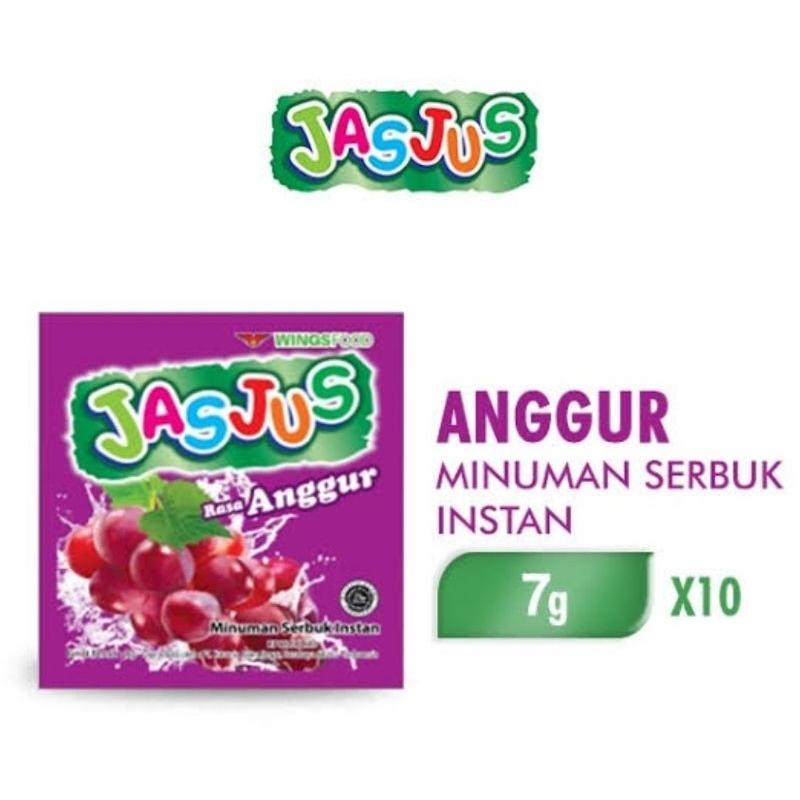 

Jasjus Rasa Anggur perenteng isi 10 sachet