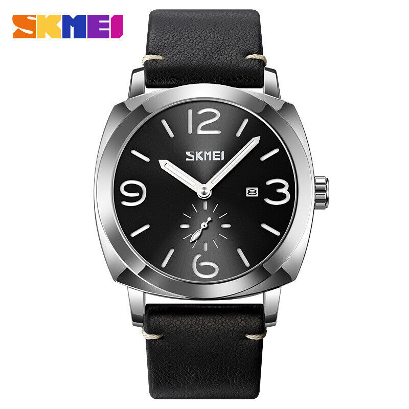 SKMEI Jam Tangan Analog Waterproof Strap Kulit Sintetis - 9305