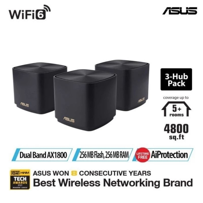 ASUS XD4 3 pack Dual Pack AX1800 WIFI6 Ai Protection