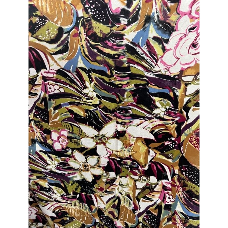 Bahan Kain Linen Rami Premium Motif