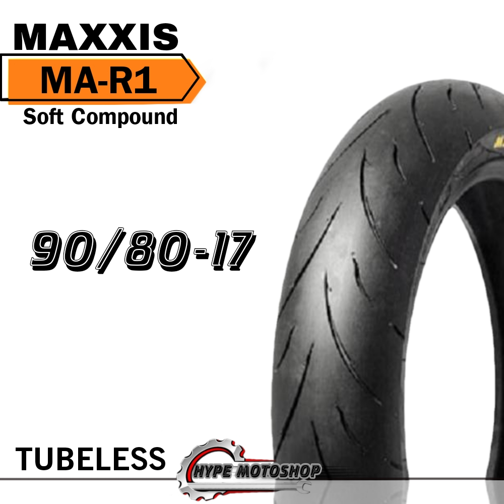 MAXXIS MA-R1 TUBELESS RING 14 & 17 BAN RACING SOFTCOMPOUND UNTUK MOTOR BEAT VARIO NEX LEXI NINJA VIX