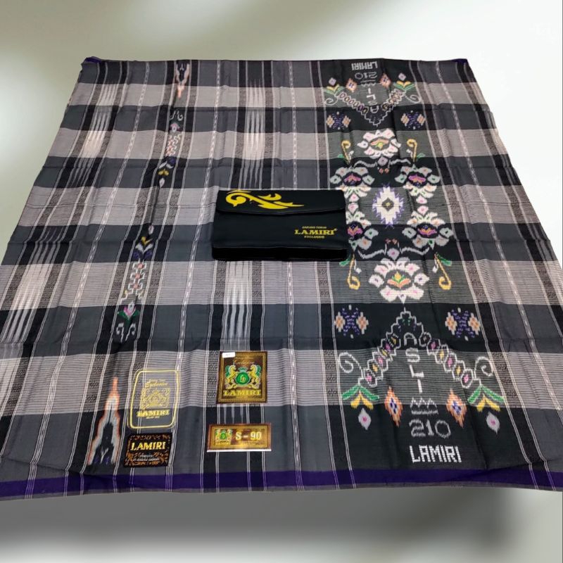 SARUNG LAMIRI MGT MOTIF KOTAK SUTRA 50℅ | SARUNG LAMIRI ASLI TENUN ORIGINAL 100℅ | GRATIS ONGKIR