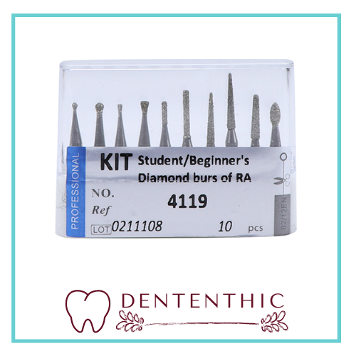 10 Pcs Dental Bur Low Speed