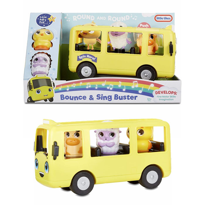 Little Baby Bum Bounce & Sing Buster School Bus Musical Kids Toy Set