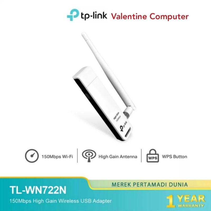 TP-LINK TL-WN722N 150Mbps Wireless N USB Adapter