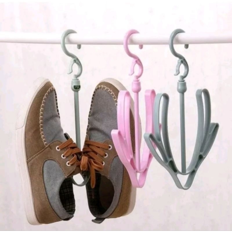 GANTUNGAN HANGER 9IN1 / HANGER LIPAT GANTUNGAN BAJU / HANGER SEPATU