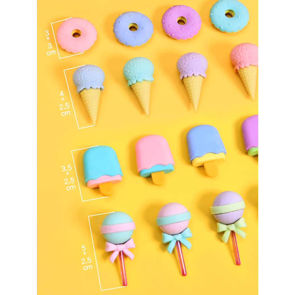 1 BOX 4PCS / PENGHAPUS PENSIL KARET KARAKTER LUCU / PENGHAPUS LUCU / PENGHAPUS KARAKTER / ERASER PEN