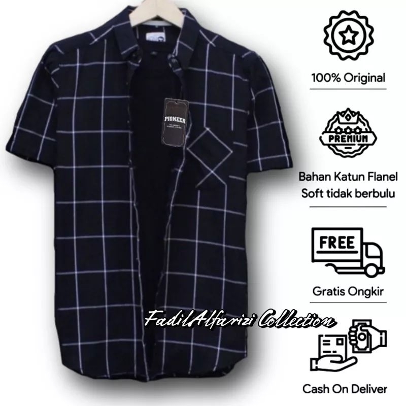 KEMEJA ORIGINAL PREMIUM FLANEL LENGAN PENDEK